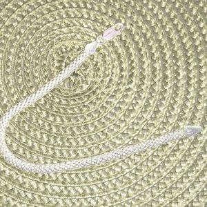 Genuine Silver tube design bracelet